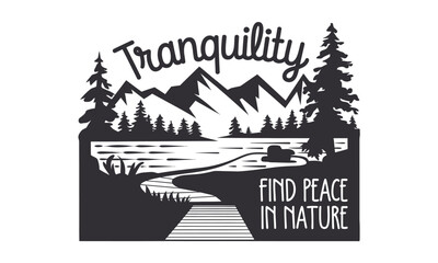 travel trekking vector art graphic 