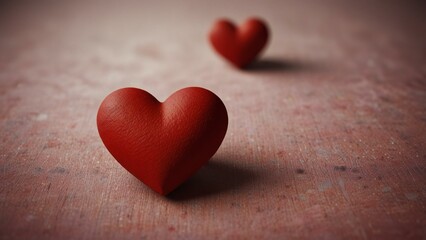 Fototapeta premium red heart on a red background