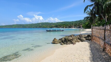 Fototapeta premium Tranquil Tropical Beach Scene