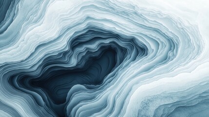 Obraz premium Intricate Layers in Calm Blue and White Abstract Art Design
