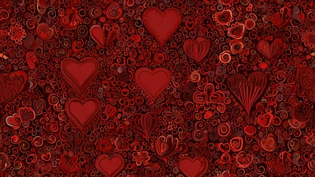 red heart background