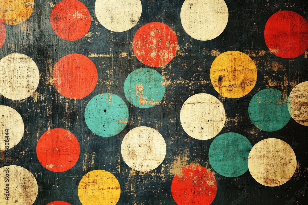 Poster textured grunge polka dot pattern backdrop for creative design projects and artistic expressions in 
