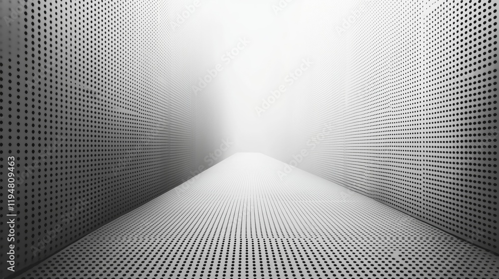 Poster abstract architectural space with textured walls and floor design