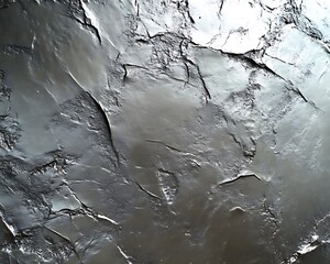 Fototapeta premium Abstract metallic texture with rough, uneven surface.