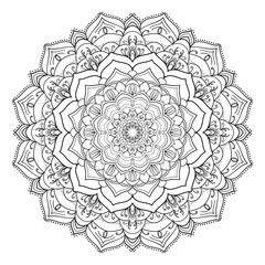Brain Experiences Elevated with Mandala Coloring Pages for KDP Book Interiors, Fostering Focus and Relaxation Through Peaceful Petals and Detailed Patterns.