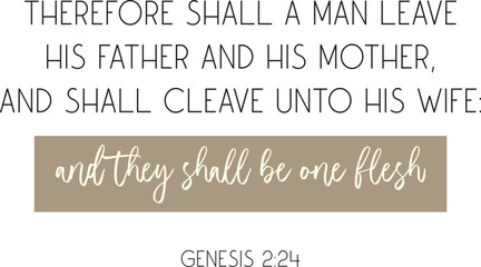 Marriage Bible Verse Print Art, Biblical Christian Quote, Love Poster, vector illustration