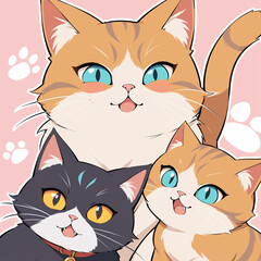 set of cats