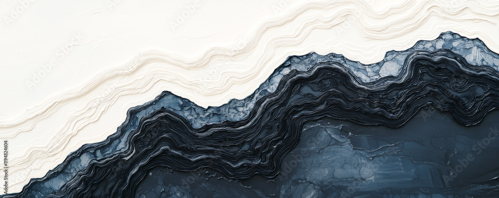 Poster abstract texture with flowing layers of dark and light colors creating a stunning design.