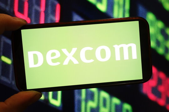 Konskie, Poland - December 17, 2024: DexCom company logo displayed on mobile phone
