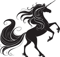 unicorn silhouette illustration.