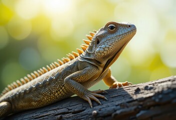 Obraz premium iguana on a tree