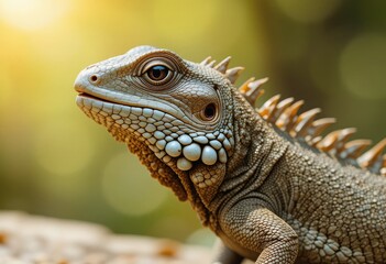 Fototapeta premium close up of a iguana