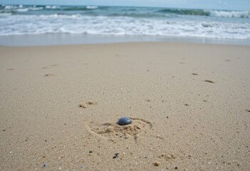 footsteps on the beach