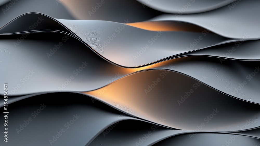 Poster dynamic abstract grids breaking apart digital art contemporary design minimalist style close-up view