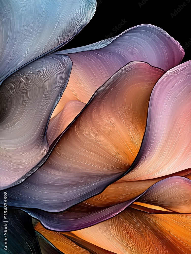 Aufkleber abstract background of overlapping translucent colors digital art graphics studio creative conceptua