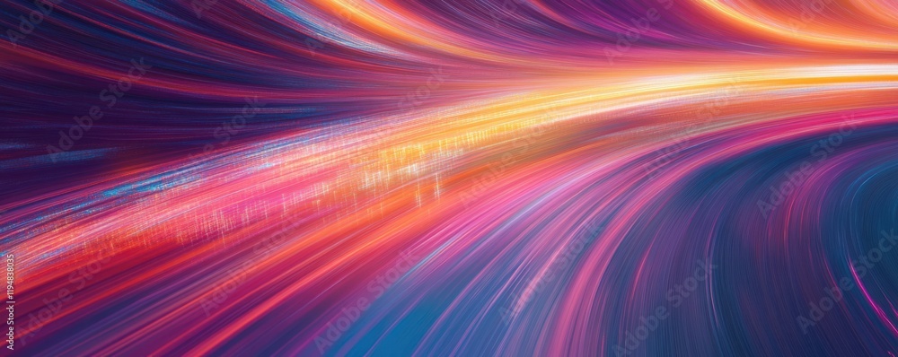 Poster bits of data in high speed transfer background