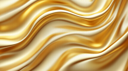 Obraz premium Golden background. Abstract golden waves. 