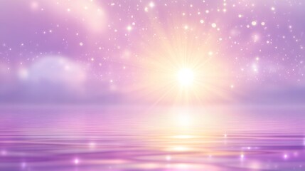 Fototapeta premium Beautiful Pastel Water Background with Sun Reflection and Blurred Water Drops, Soft, Calm, Abstract, Nature, Serenity