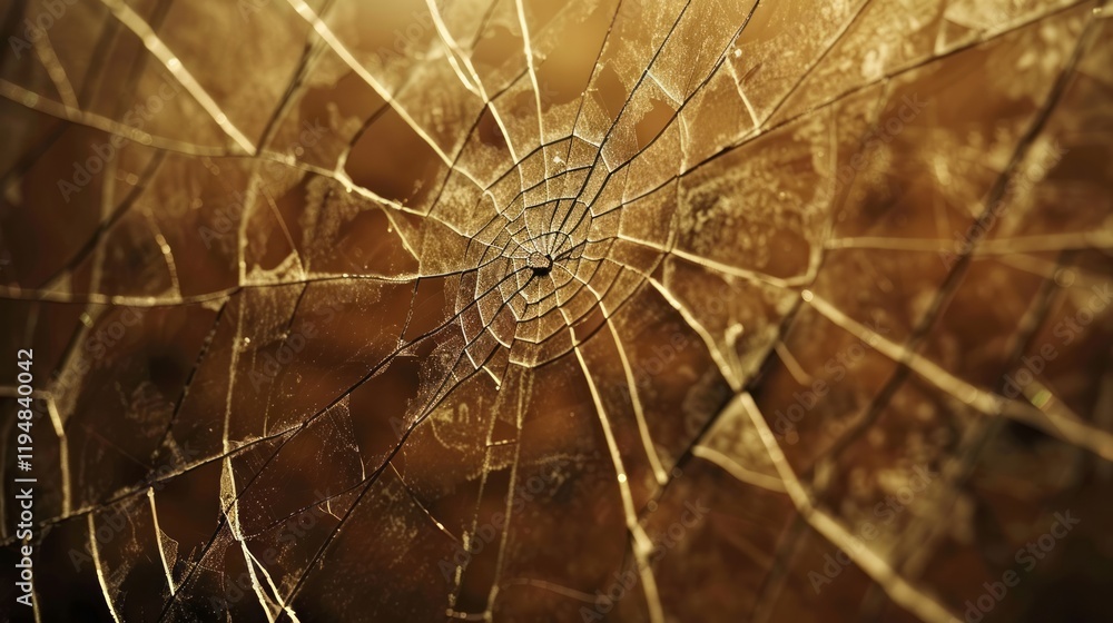 Poster the cracks form an intricate and natural pattern that resembles a web-like structure.