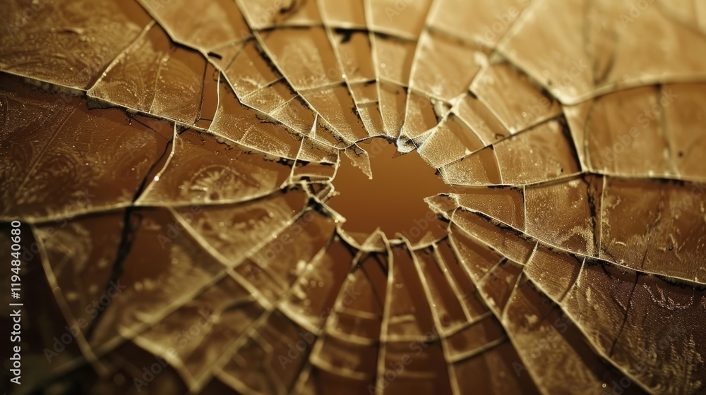 Poster the cracks form an intricate and natural pattern that resembles a web-like structure.