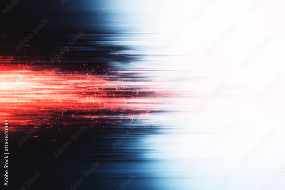 Poster dynamic abstract design blending colors in motion with vibrant energy and depth.