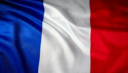France Flag Vector Closeup