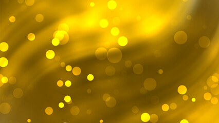 Dark gold gradient with Golden bokeh lights on a bright yellow background, perfect for festive designs, advertisements, social media posts, luxury themes, and celebrations
