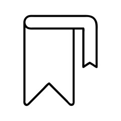 bookmark icon, bookmark line art - simple line art of bookmark, perfect for bookmark logos and icons and themed design 