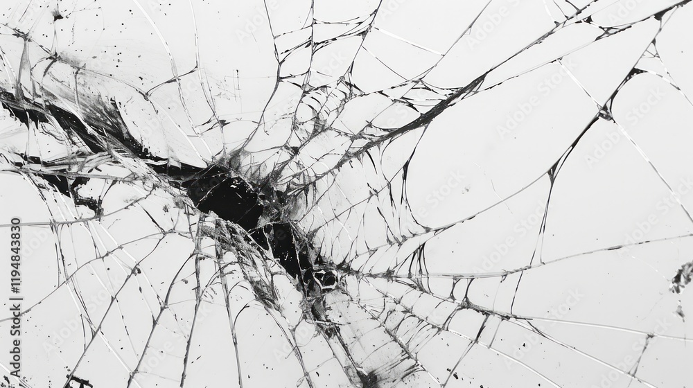 Poster the cracks form an intricate and natural pattern that resembles a web-like structure.