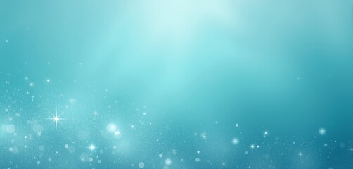 Fototapeta premium Blue gradient background with scattered glowing particles.