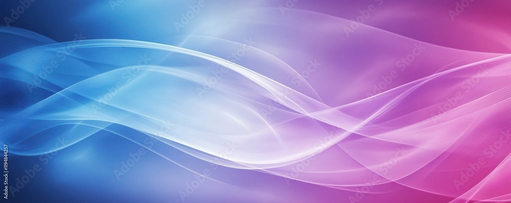 Aufkleber blue and purple abstract background with flowing shapes, featuring soft gradients and ethereal textu