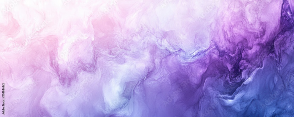 Aufkleber blue and purple abstract background with flowing shapes, featuring soft gradients and ethereal textu