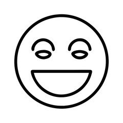Fototapeta premium internet meme face icon, internet meme face line art - simple line art of internet meme face, perfect for internet meme face logos and icons and themed design 