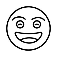 internet meme face icon, internet meme face line art - simple line art of internet meme face, perfect for internet meme face logos and icons and themed design 