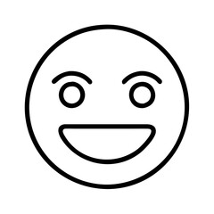 internet meme face icon, internet meme face line art - simple line art of internet meme face, perfect for internet meme face logos and icons and themed design 