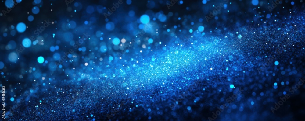Poster blue gradient background grainy glowing blue light on dark backdrop noise texture effect banner head