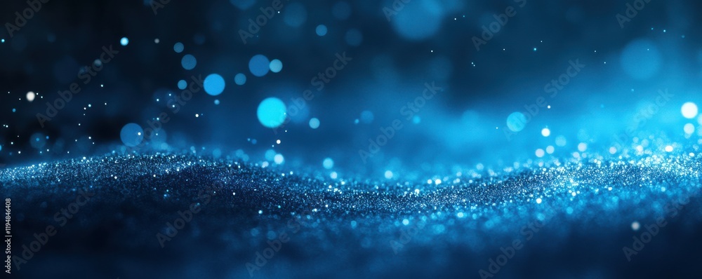 Poster blue gradient background grainy glowing blue light on dark backdrop noise texture effect banner head