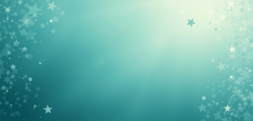 Light teal background with 3D glowing stars.