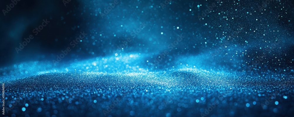 Poster blue gradient background grainy glowing blue light on dark backdrop noise texture effect banner head