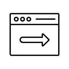 url input field icon, url input field line art - simple line art of url input field, perfect for url input field logos and icons and themed design 