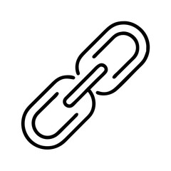 url shortener link icon, url shortener link line art - simple line art of url shortener link, perfect for url shortener link logos and icons and themed design 