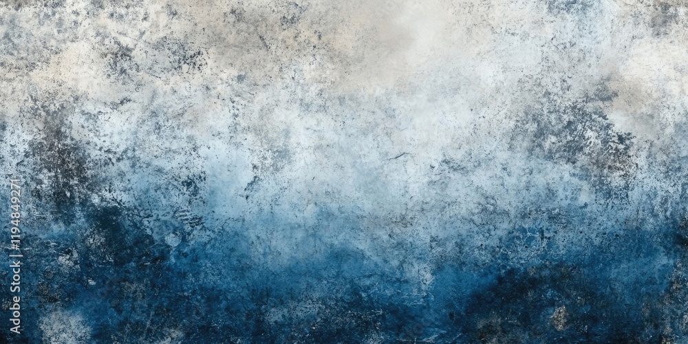 Poster textured abstract background featuring a gradient of blue and gray marble or concrete with a distres