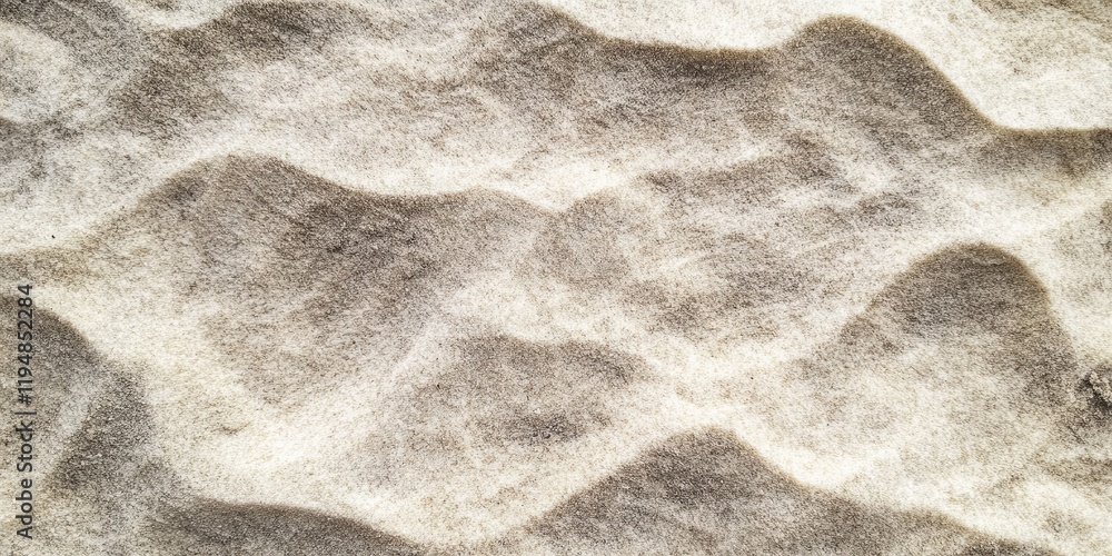 Poster textured close-up of beige sand with soft undulating patterns, highlighting natural waves and smooth