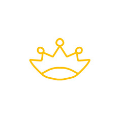 crown vector line icon