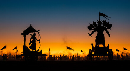 Ravana’s Army at Dusk in Ramayana War
