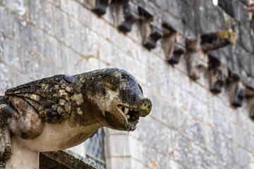 Cloister of Silence at Alcobaca monastery, Mosteiro de Santa Maria de Alcobaca at Alcobaca, Portugal