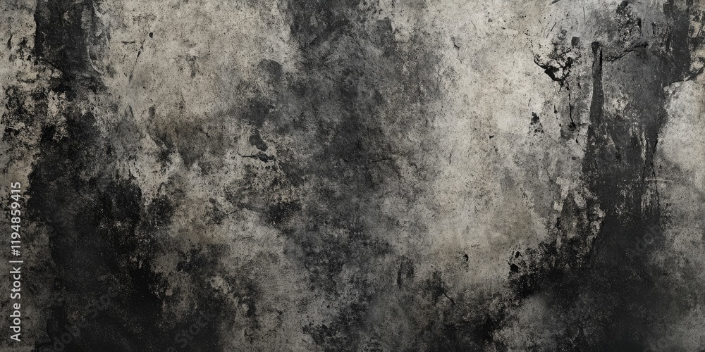 Poster monochrome abstract grunge background in various shades of black and gray with textured old paper ef
