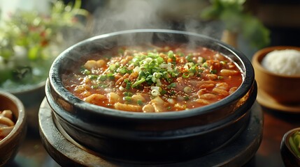 Delicious Spicy Kimchi Jjigae