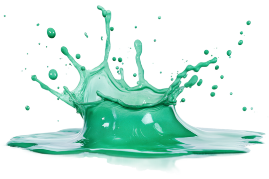 Water splash isolated on transparent background - Powered by Adobe