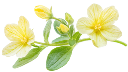 The Chinese primrose flower isolated on a white background